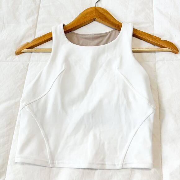 Lululemon Align High-Neck White Tank Top Size 4 - Picture 3 of 5